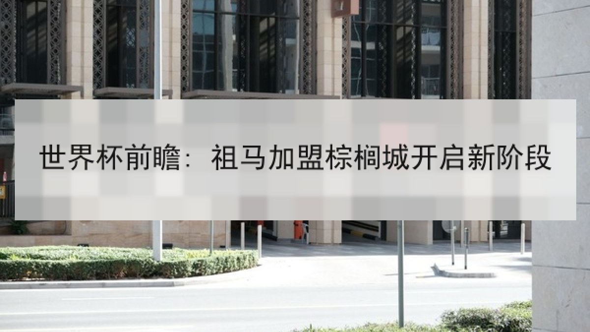 世界杯前瞻: 祖马加盟棕榈城开启新阶段